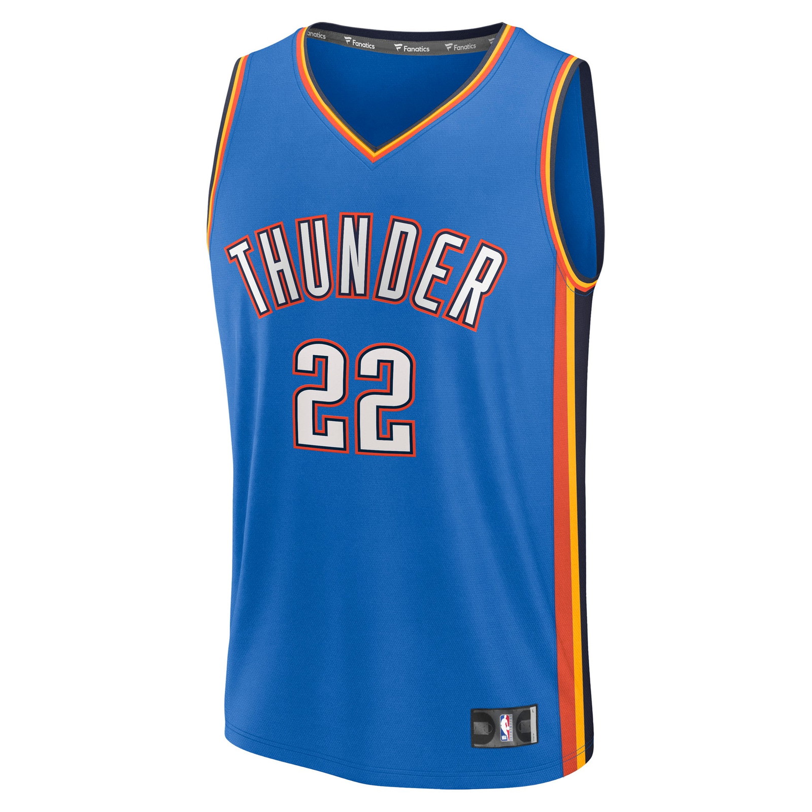 Cason Wallace Oklahoma City Thunder Fast Break Fan Version Player Jersey Icon Edition - front view