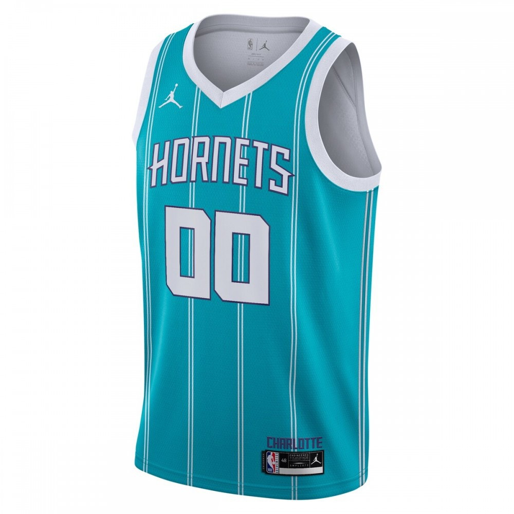 Charlotte Hornets 2020/21 Swingman Custom Jersey Icon Edition Teal - second front view