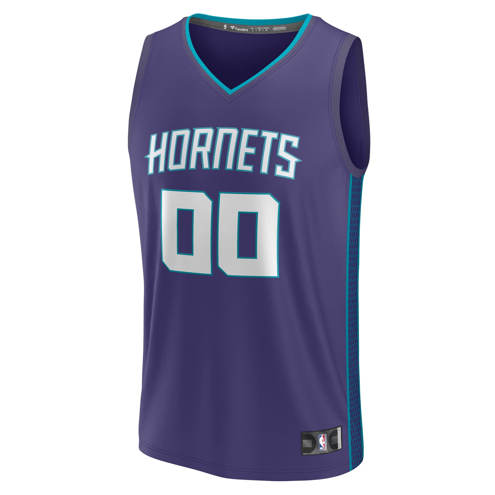 Charlotte Hornets Fast Break Custom Jersey Purple Statement Edition - front view