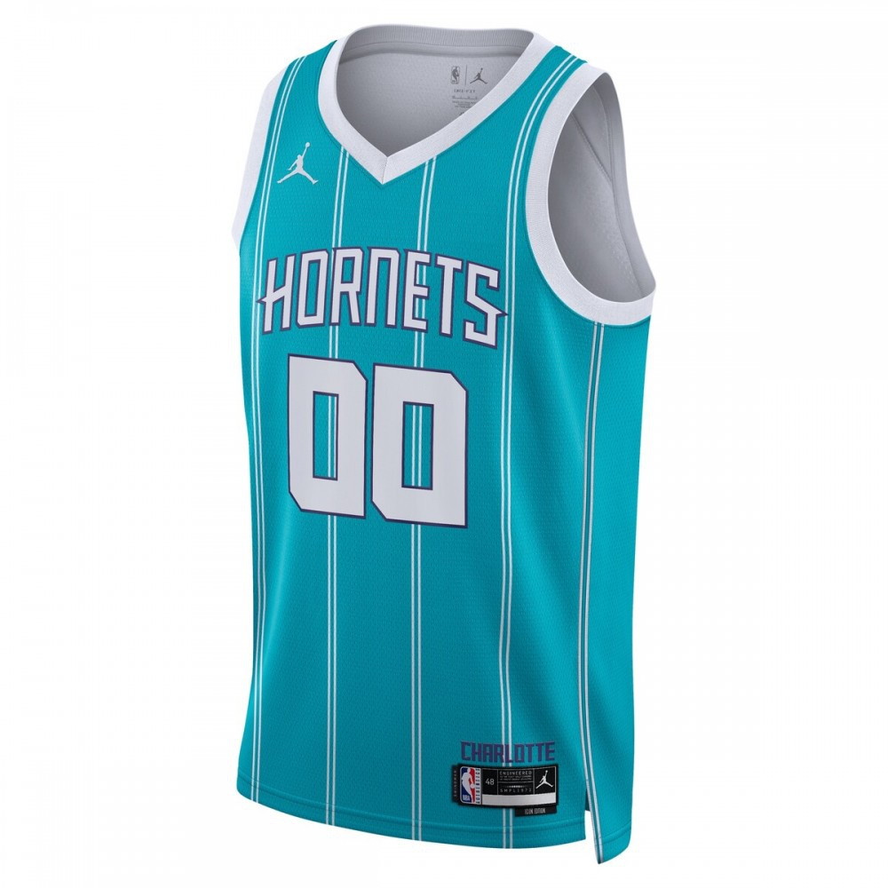 Charlotte Hornets Unisex 2022/23 Swingman Custom Jersey Teal Icon Edition - second front view
