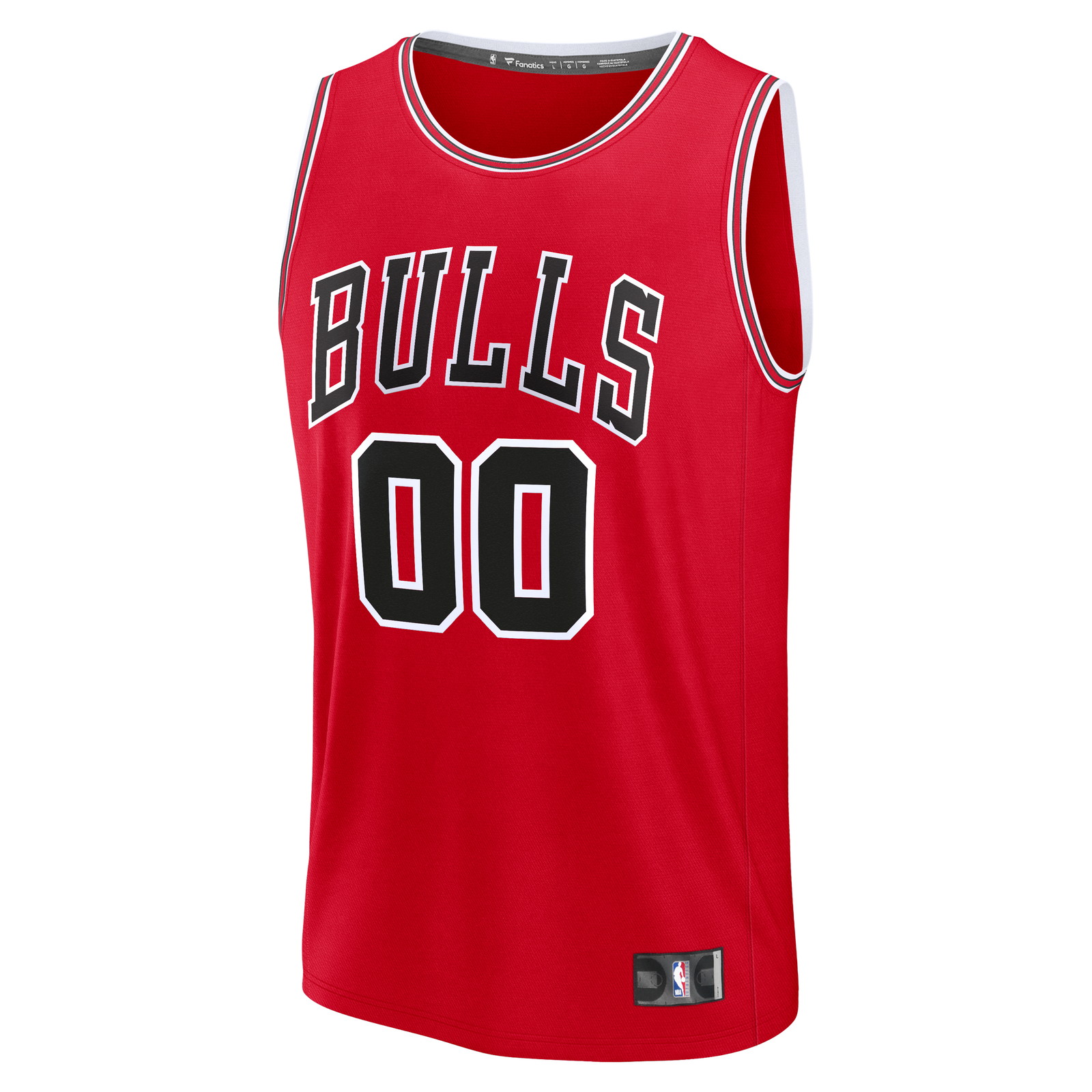 Chicago Bulls Fast Break Custom Jersey Icon Edition Red - front view