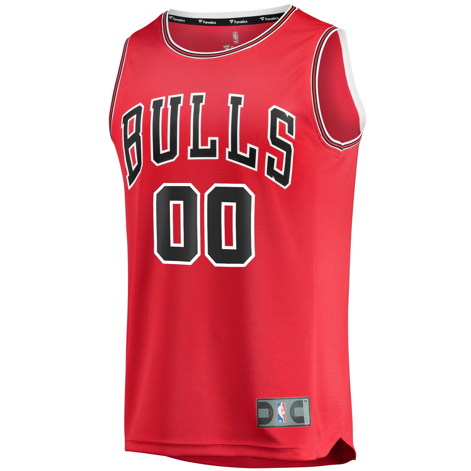Chicago Bulls Youth Fast Break Custom Fan Version Jersey Red Icon Edition - front view
