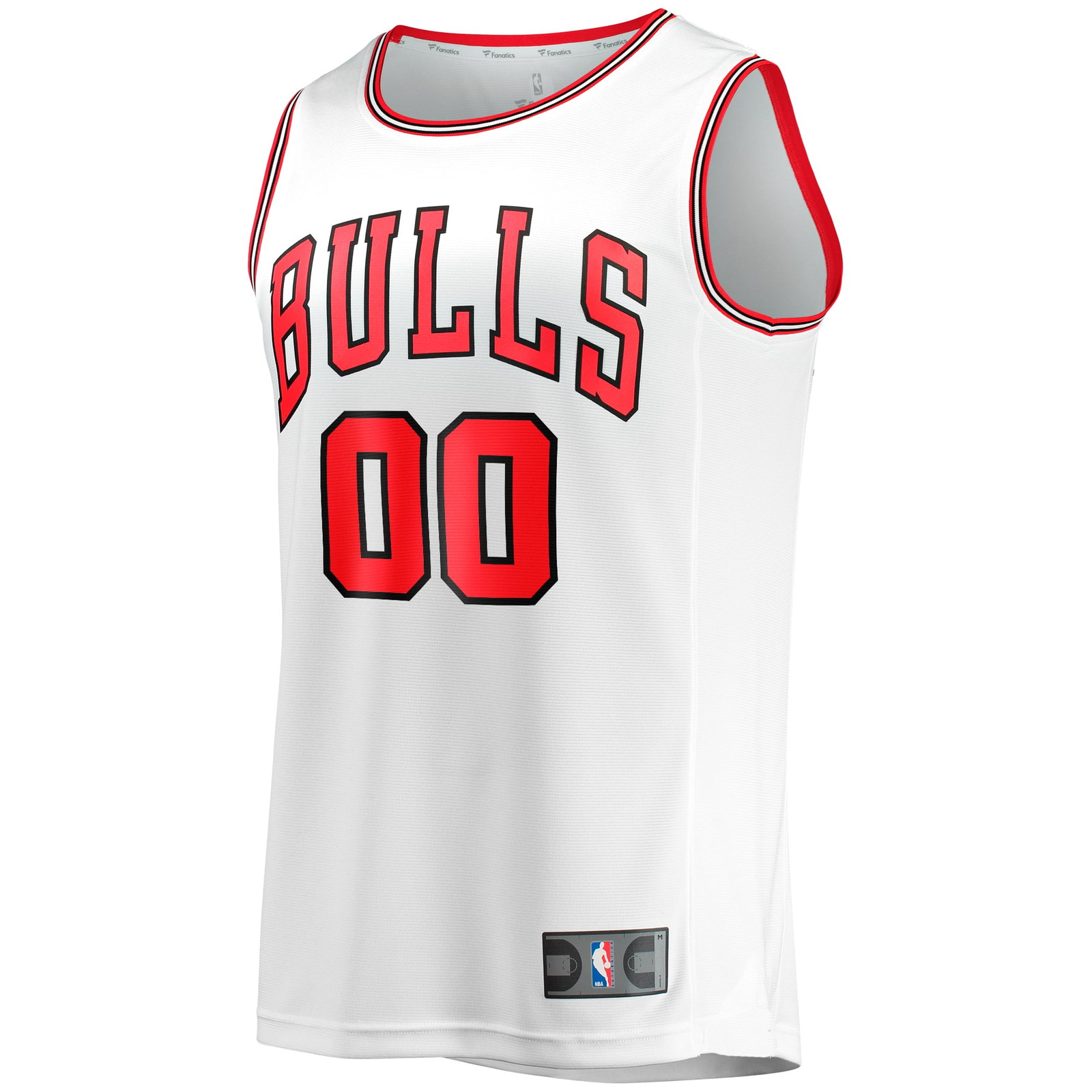 Chicago Bulls Youth Fast Break Fan Version Custom Jersey Association Edition White - front view