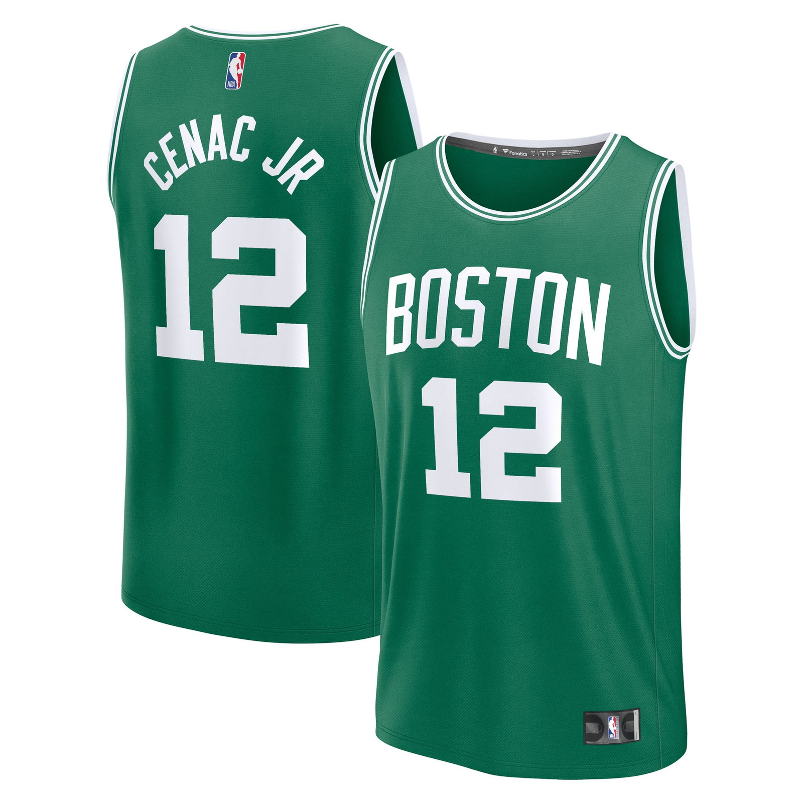 Chris Cenac Jr. Boston Celtics 2026 NBA Draft First Round Pick Fast Break - front and back view