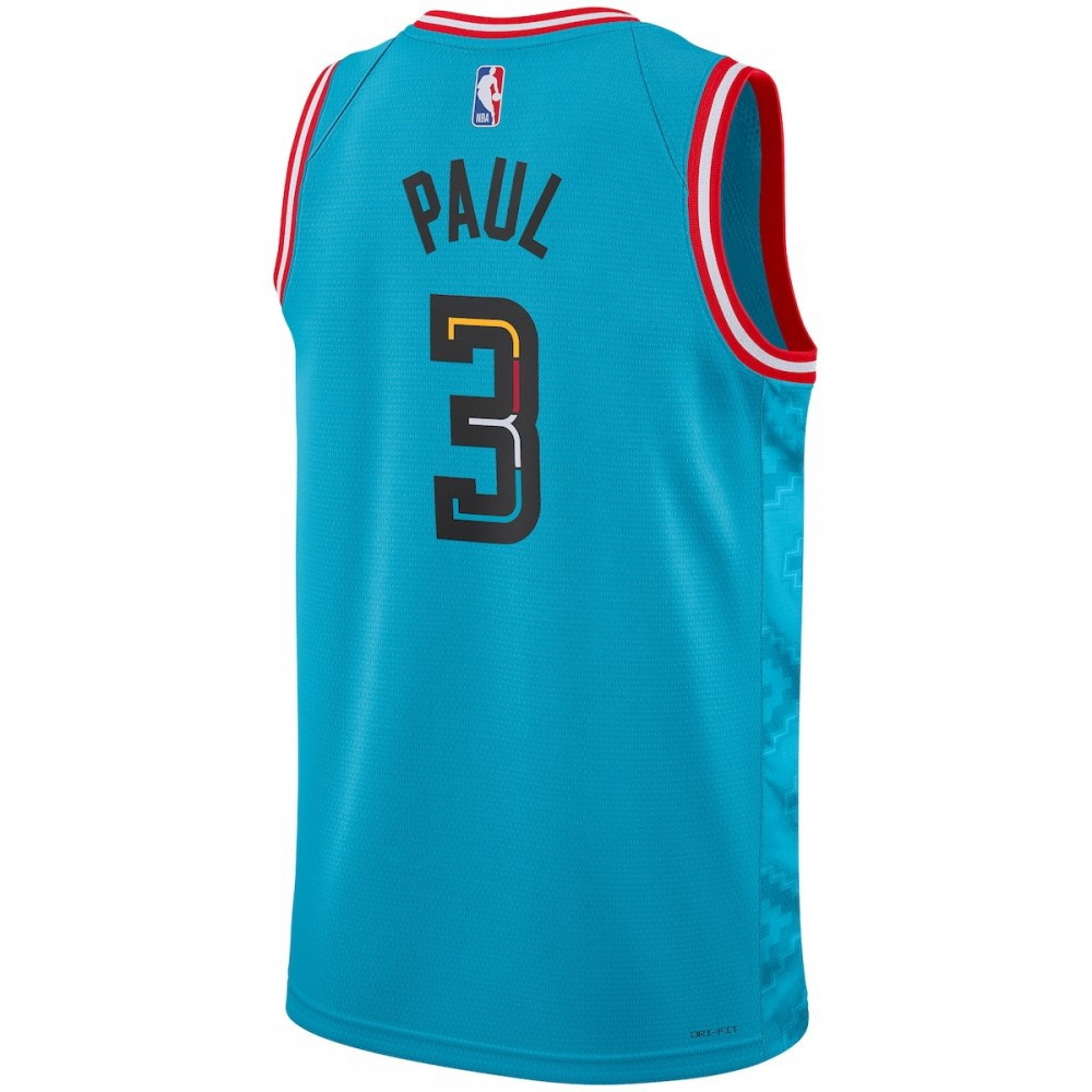 Chris Paul Phoenix Suns Unisex 2022/23 Swingman Jersey City Edition Turquoise - back view