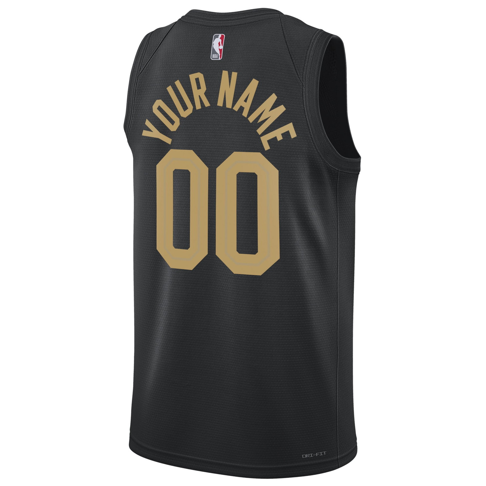 Cleveland Cavaliers Unisex 2022/23 Swingman Custom Jersey Statement Edition Black - back view
