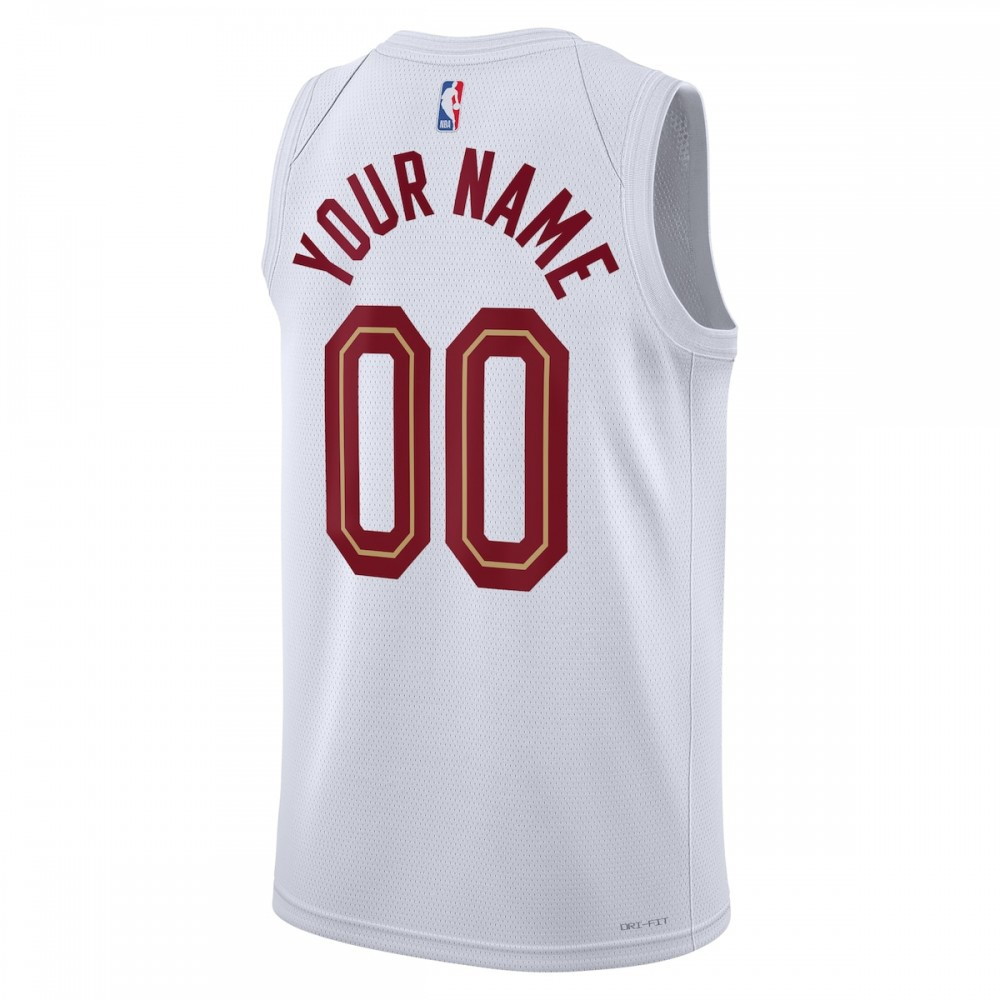 Cleveland Cavaliers Unisex 2022/23 Swingman Custom Jersey White Association Edition - back view