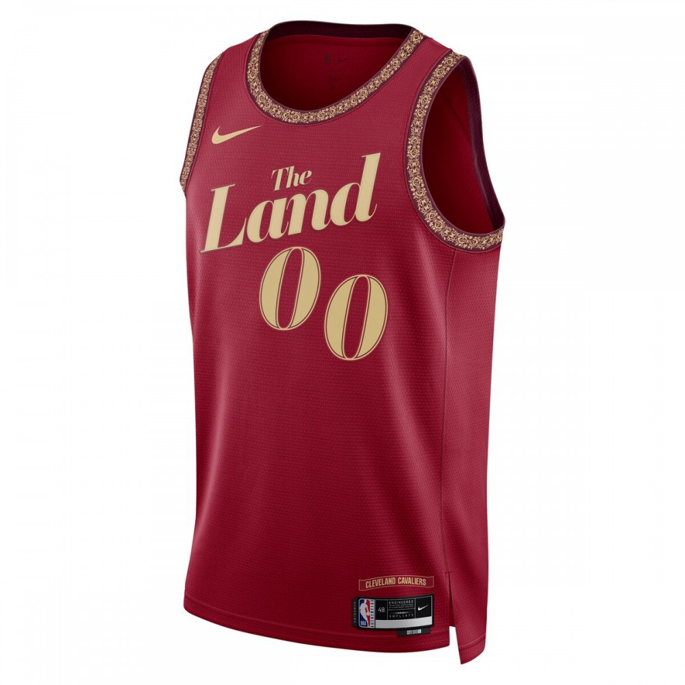 Cleveland Cavaliers Unisex 2023/24 Custom Swingman Jersey Wine City Edition - second front view