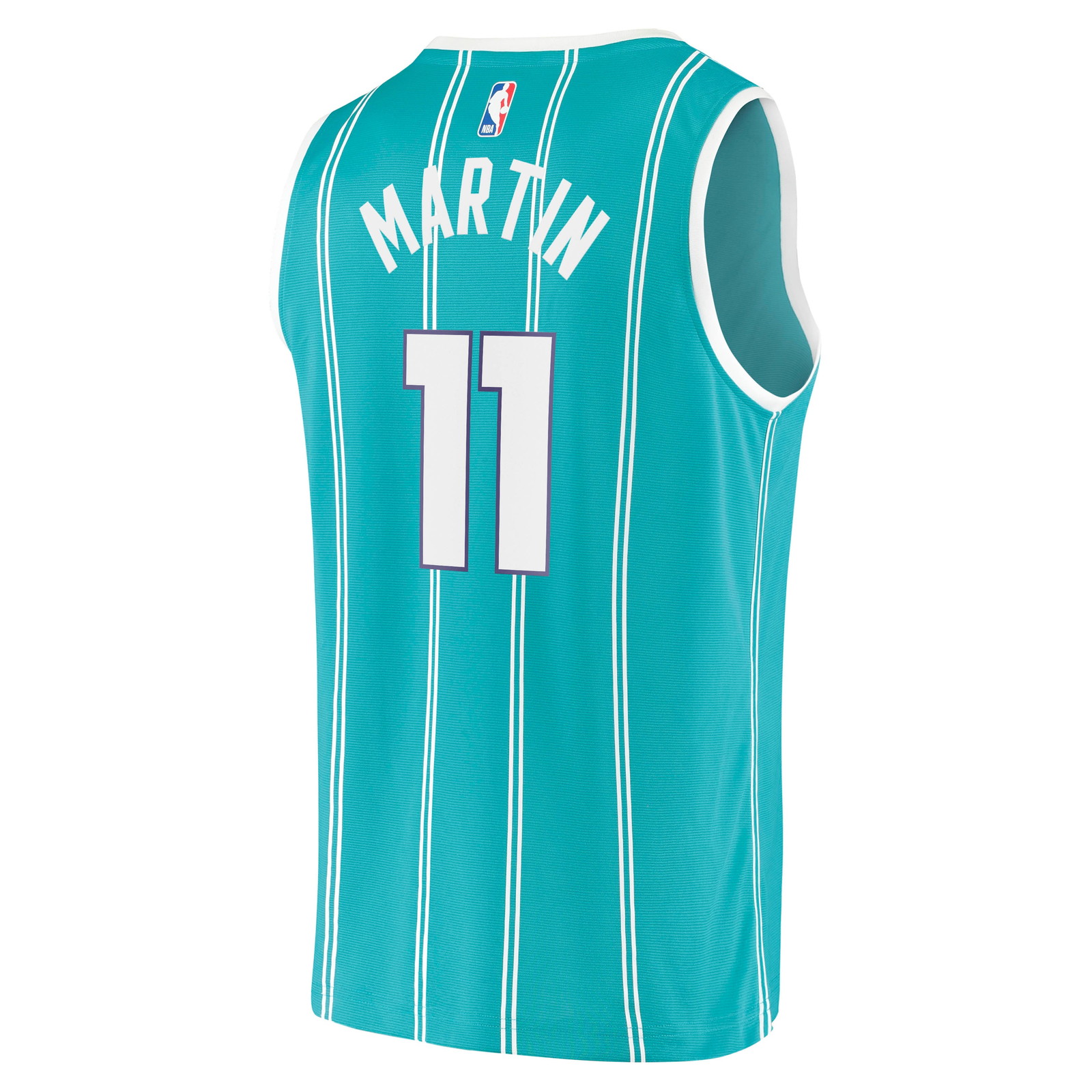 Cody Martin Charlotte Hornets Fast Break Fan Version Jersey Icon Edition Teal - back view