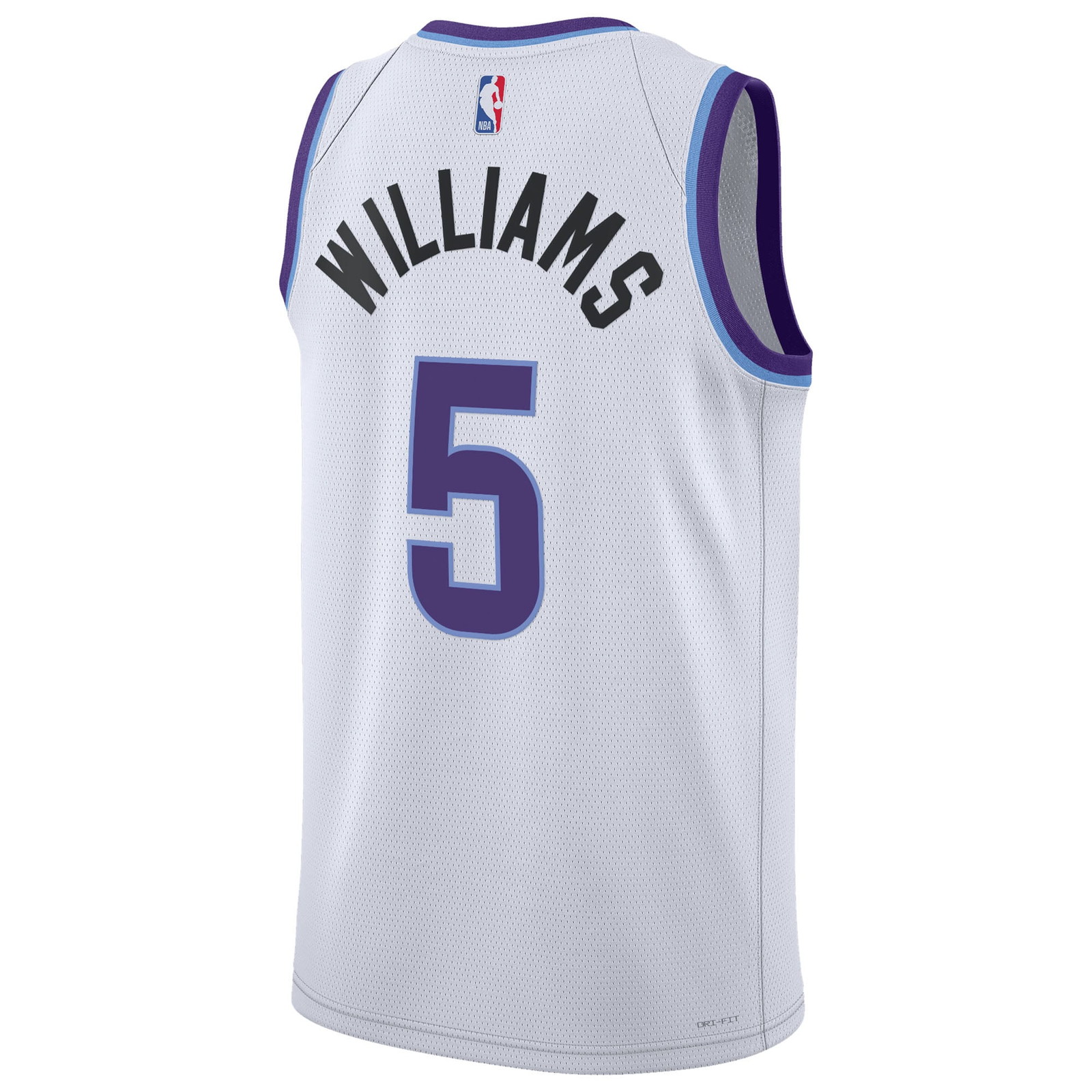 Cody Williams Utah Jazz Unisex Swingman Jersey Association Edition White - back view