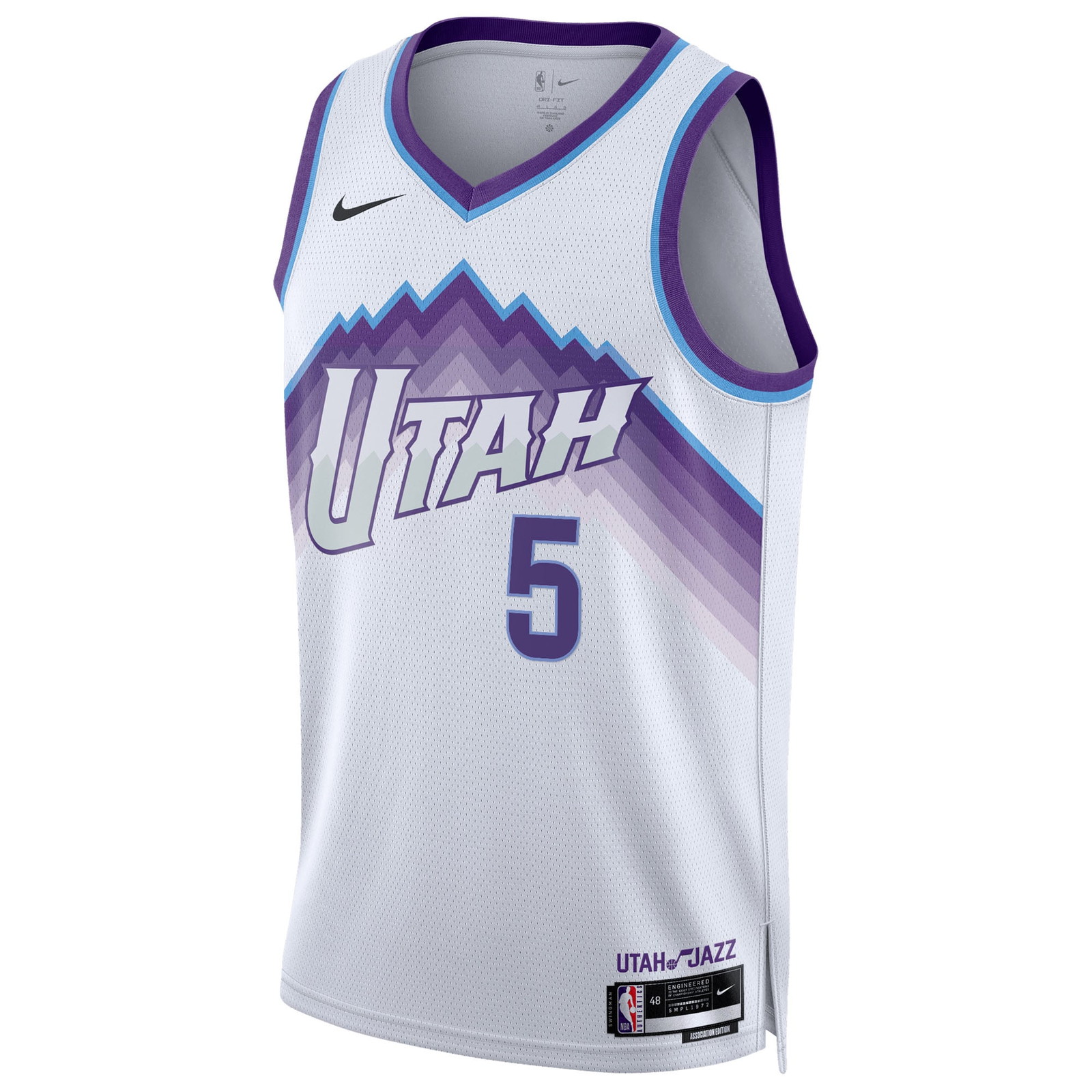 Cody Williams Utah Jazz Unisex Swingman Jersey Association Edition White - front view