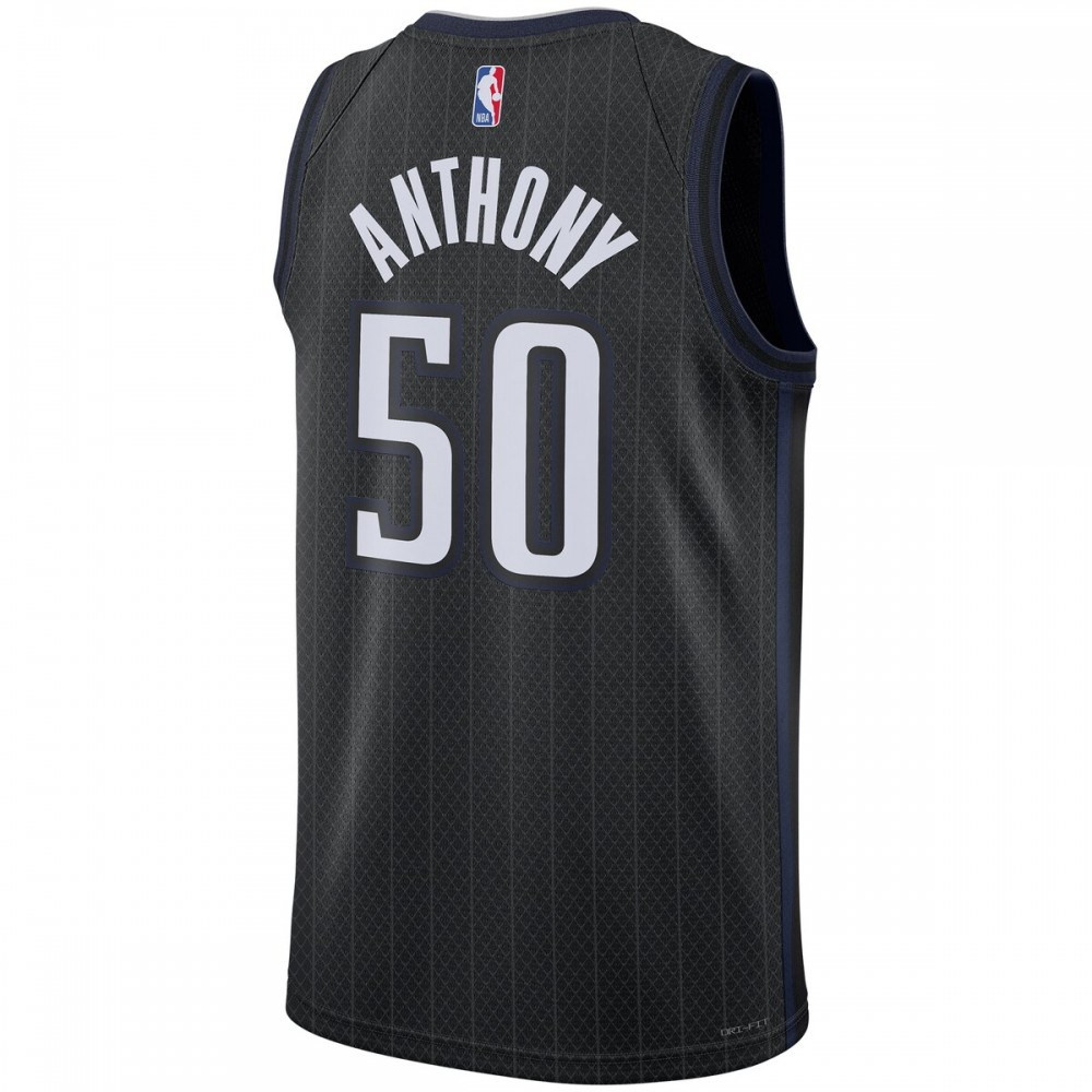 Cole Anthony Orlando Magic Unisex 2022/23 Swingman Jersey City Edition Black - back view