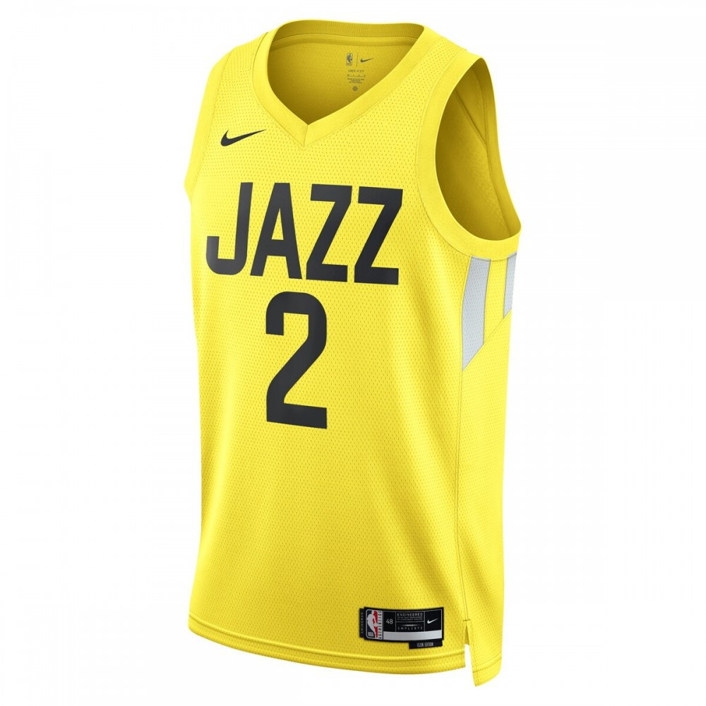 Collin Sexton Utah Jazz Unisex Swingman Jersey Icon Edition Gold - second front view