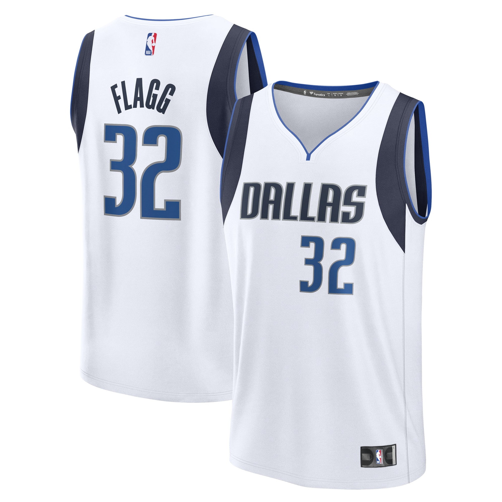 Cooper Flagg Dallas Mavericks 2025 NBA Draft First Round Pick Fast Break Fan - front and back view