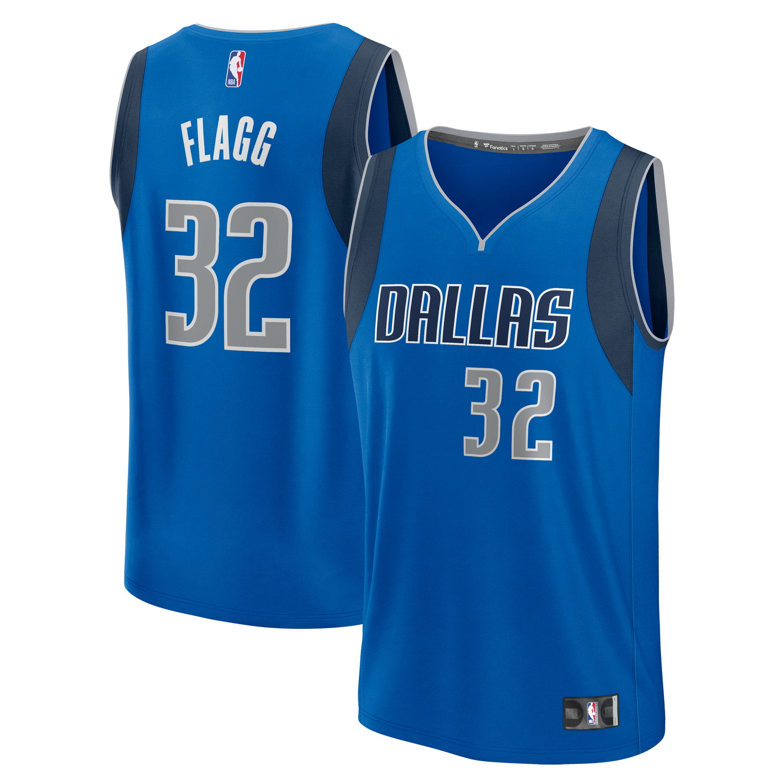 Cooper Flagg Dallas Mavericks 2025 NBA Draft First Round Pick Fast Break Fan - front and back view