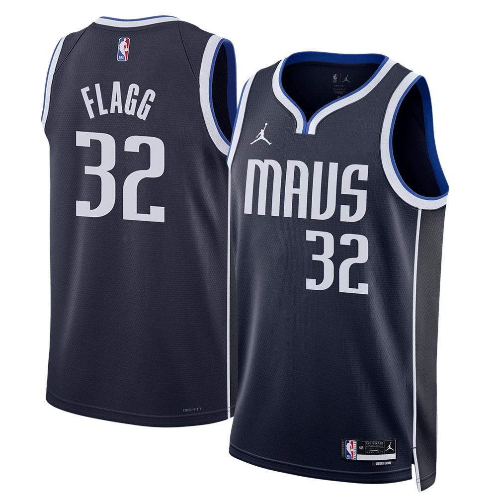 Cooper Flagg Dallas Mavericks Swingman Jersey Statement Edition Navy - front view