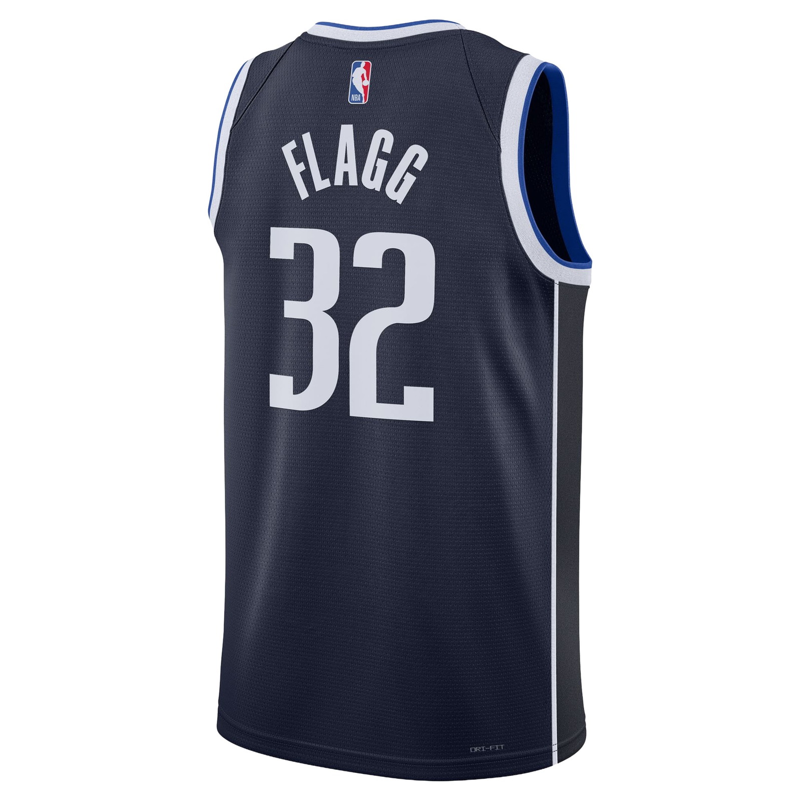 Cooper Flagg Dallas Mavericks Unisex Swingman Jersey Navy Statement Edition - back view