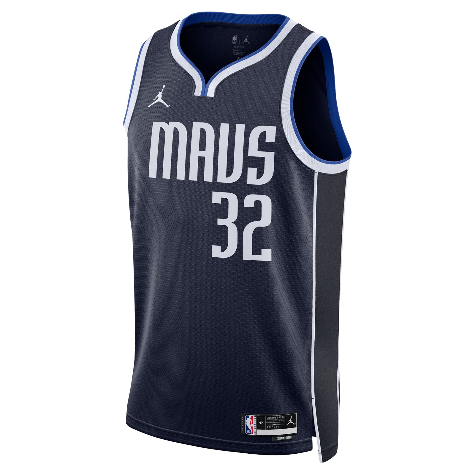 Cooper Flagg Dallas Mavericks Unisex Swingman Jersey Navy Statement Edition - front view