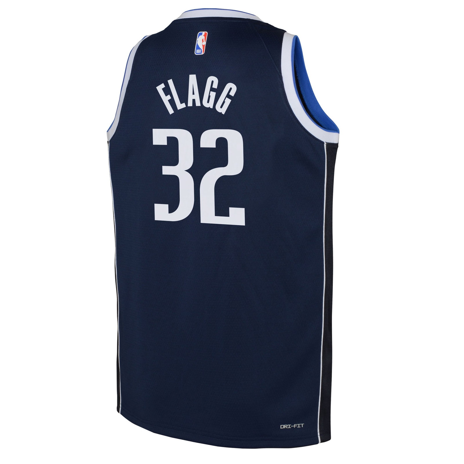 Cooper Flagg Dallas Mavericks Youth Swingman Jersey Statement Edition Navy - back view
