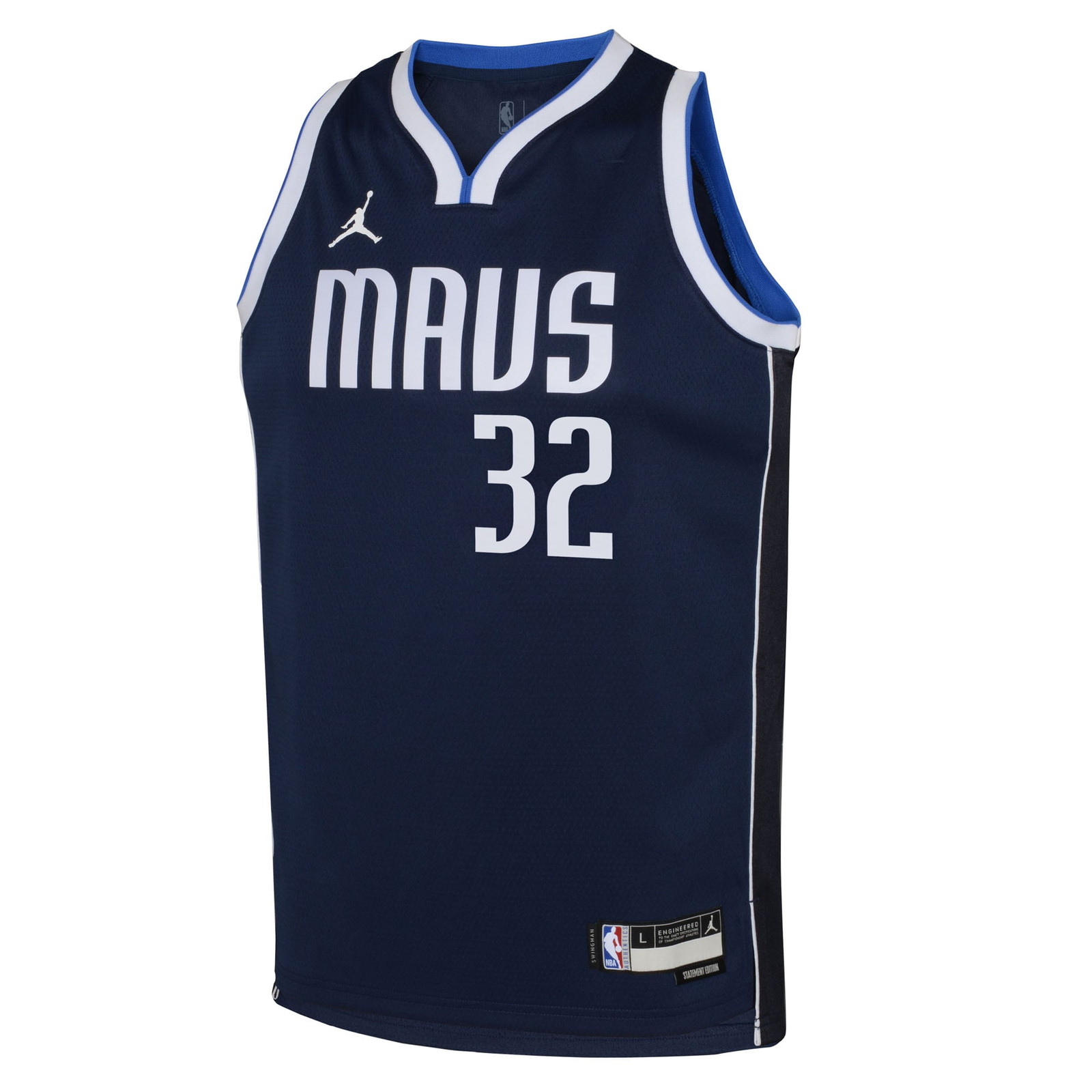 Cooper Flagg Dallas Mavericks Youth Swingman Jersey Statement Edition Navy - front view