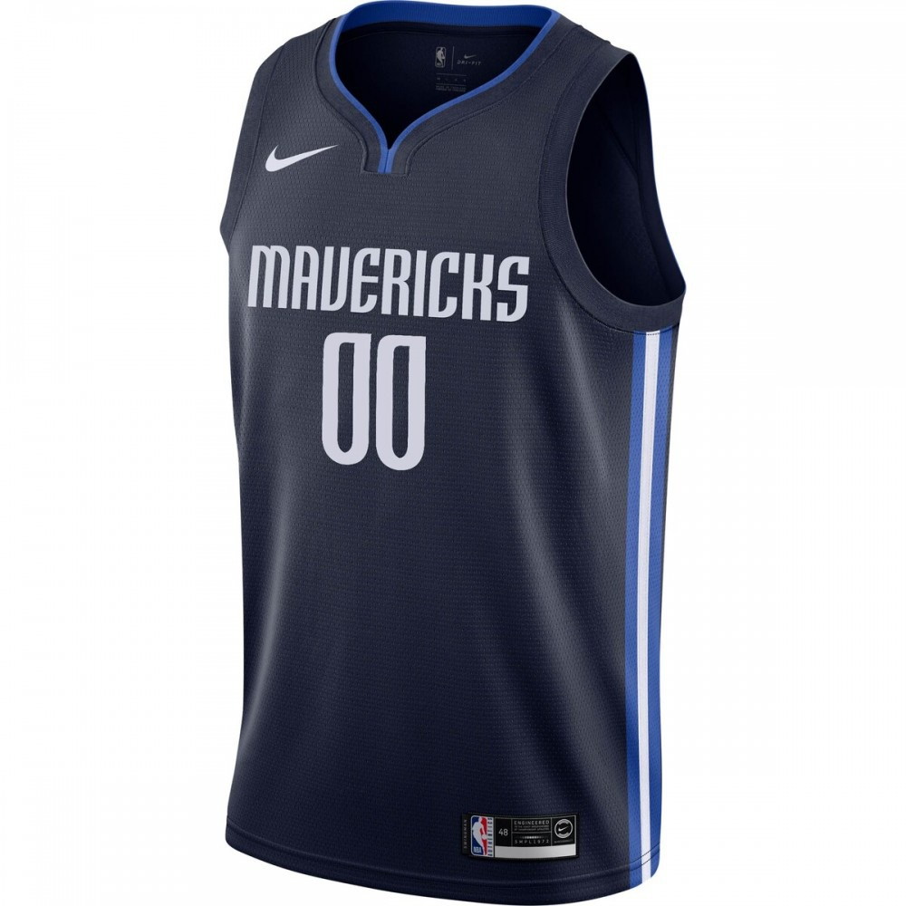Dallas Mavericks 2019/20 Custom Swingman Jersey Navy Statement Edition - second front view