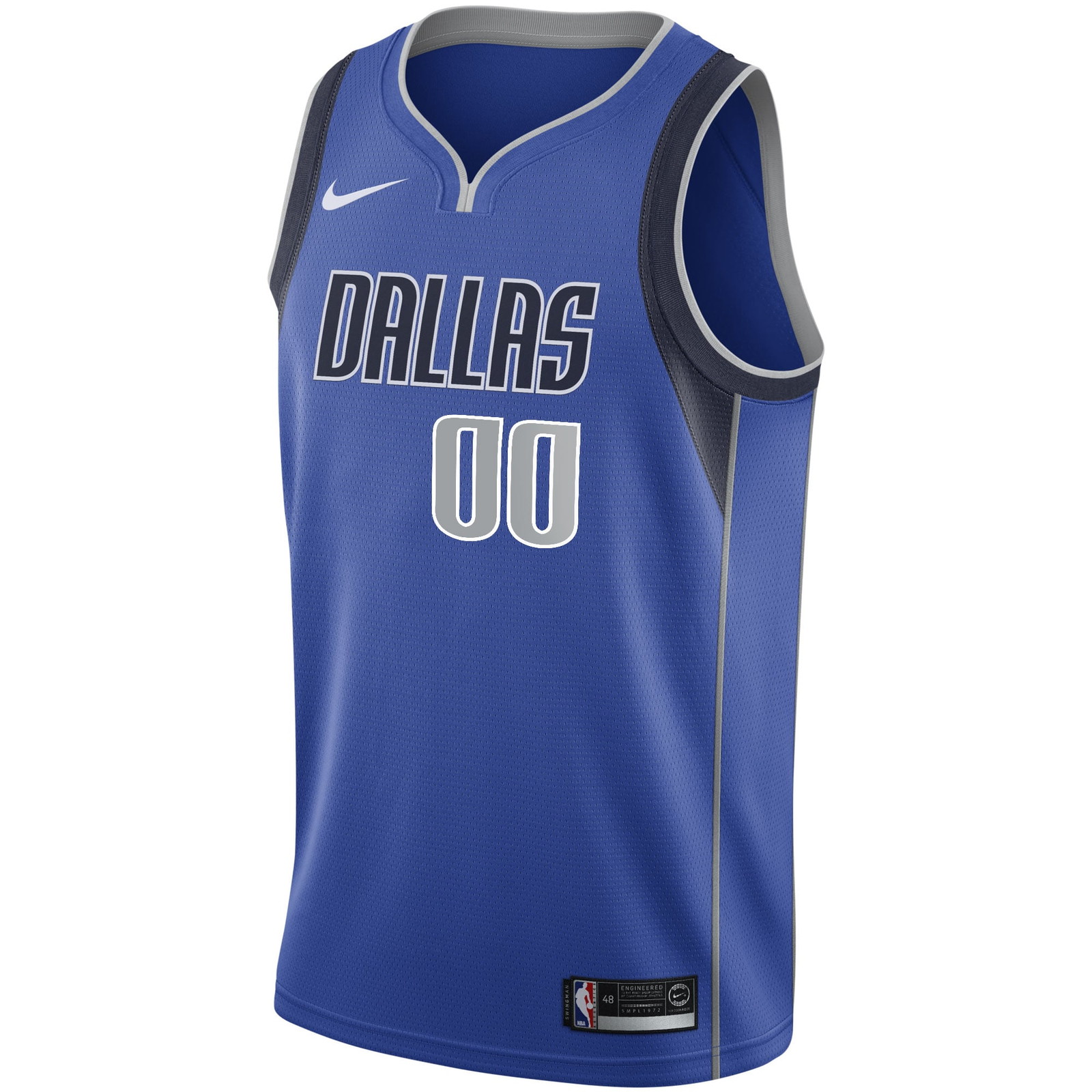 Dallas Mavericks 2020/21 Swingman Custom Jersey Icon Edition Blue - front view