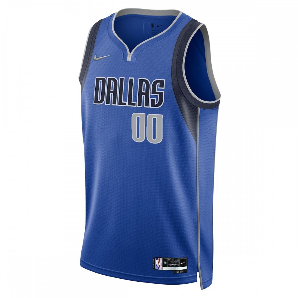 Dallas Mavericks 2021/22 Diamond Swingman Custom Jersey Icon Edition Blue - second front view
