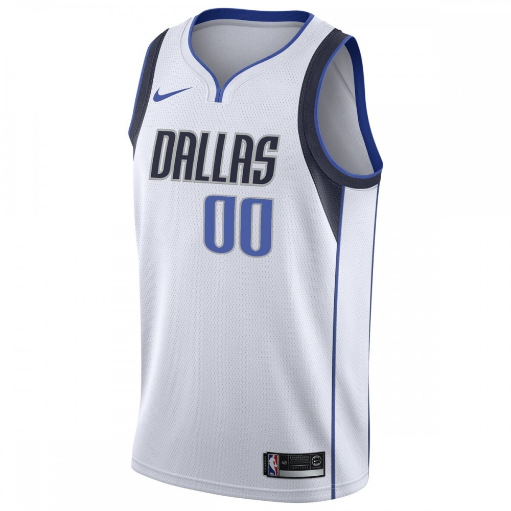 Dallas Mavericks Custom Swingman Jersey White Association Edition - second front view