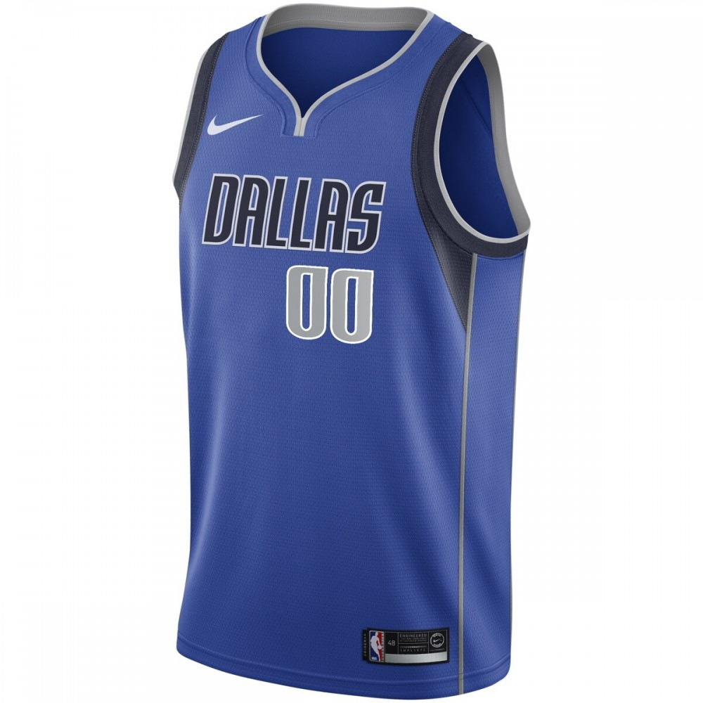 Dallas Mavericks Swingman Custom Jersey Royal Icon Edition - second front view