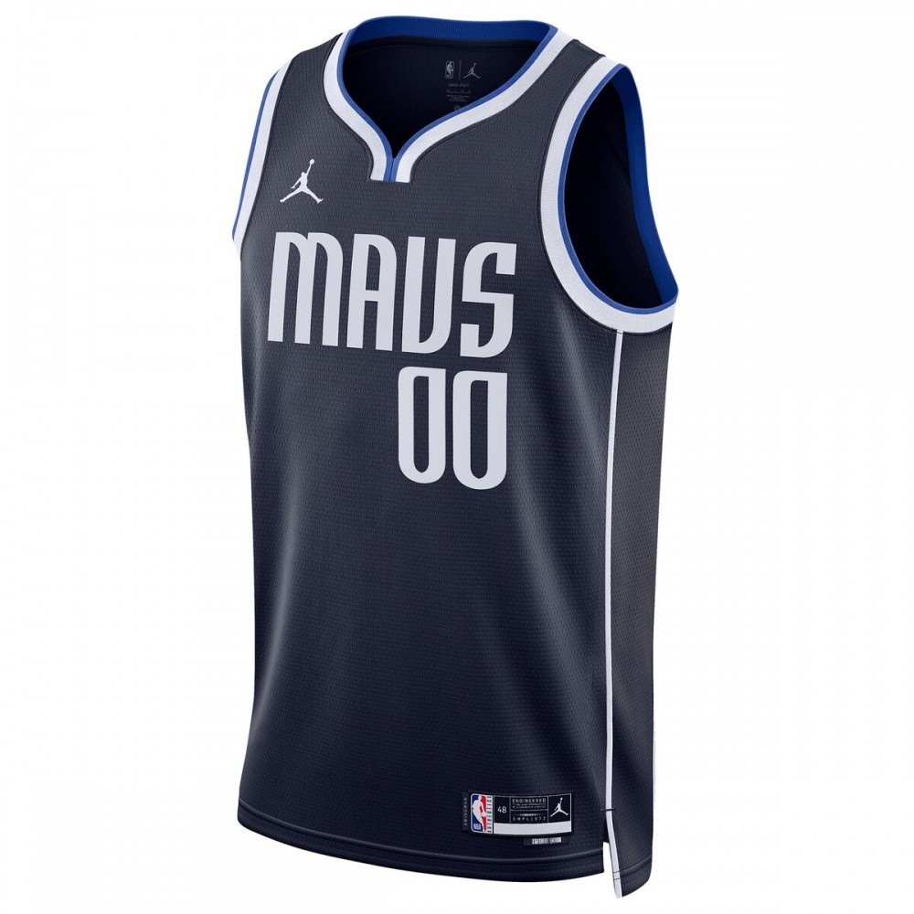 Dallas Mavericks Unisex 2022/23 Swingman Custom Jersey Statement Edition Navy - second front view