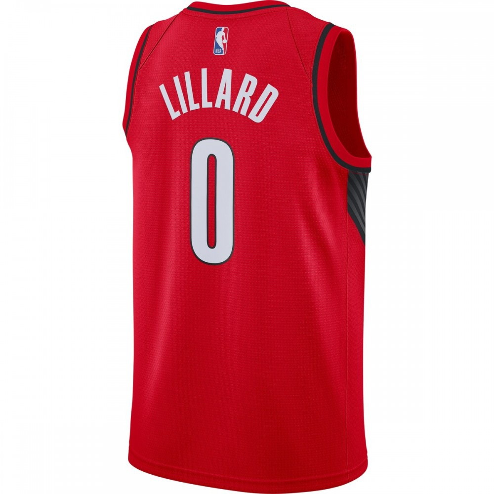 Damian Lillard Portland Trail Blazers 2020/21 Swingman Jersey Statement Edition Red - back view
