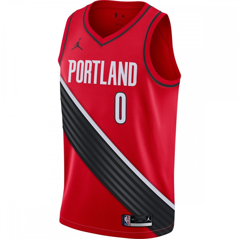 Damian Lillard Portland Trail Blazers 2020/21 Swingman Jersey Statement Edition - second front view