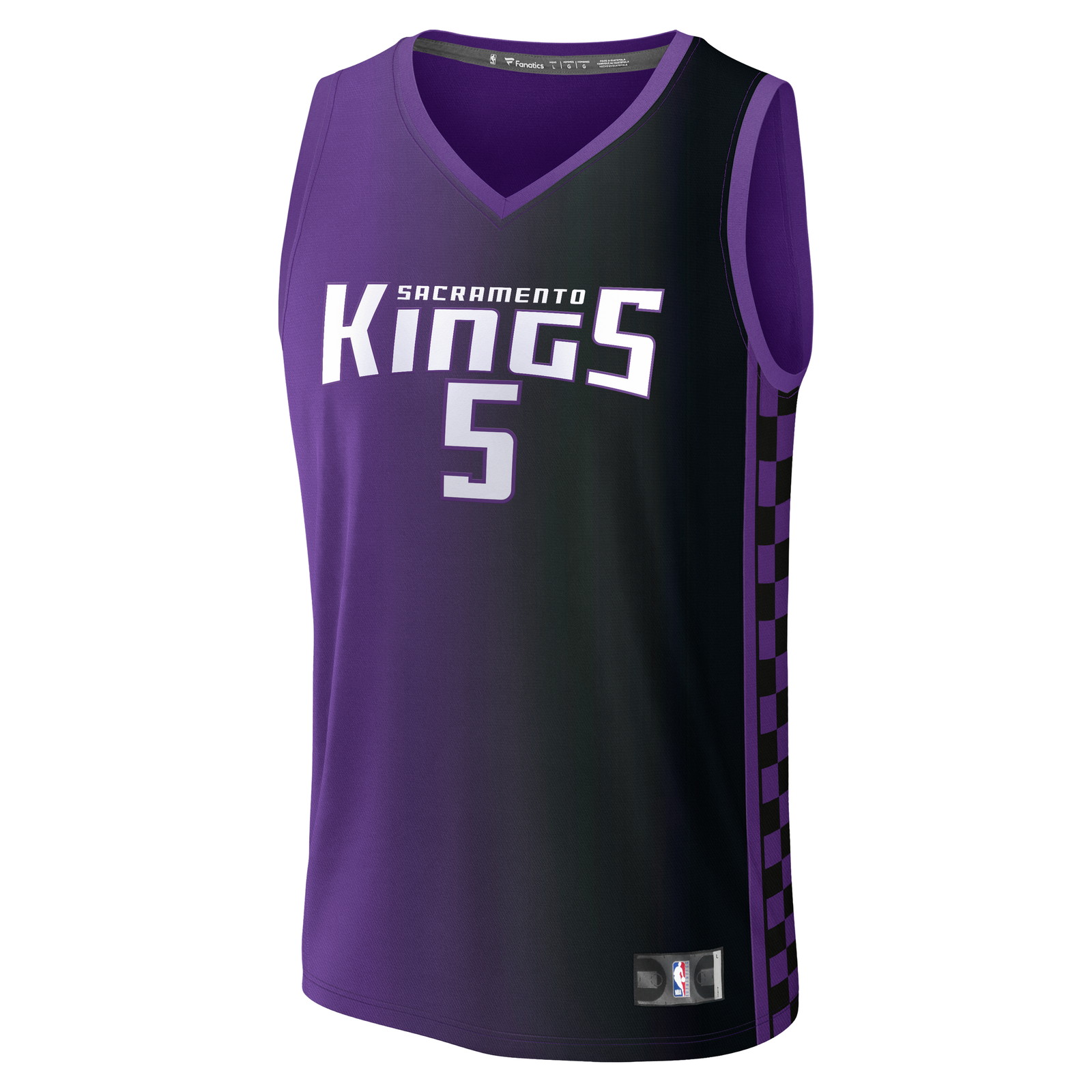 Darius Acuff Jr. Sacramento Kings Youth Fast Break Fan Version Jersey Purple Statement - front view