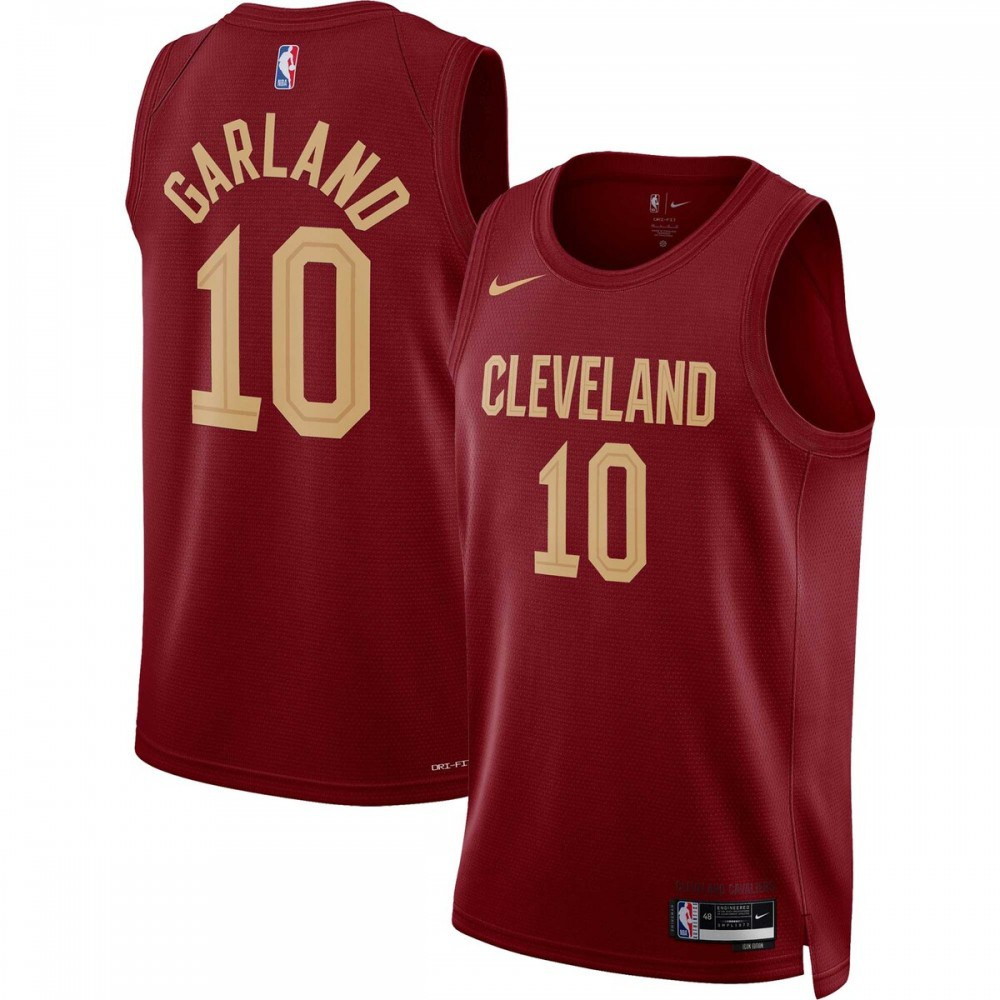Darius Garland Cleveland Cavaliers 2022/23 Swingman Jersey Wine Icon Edition - front view