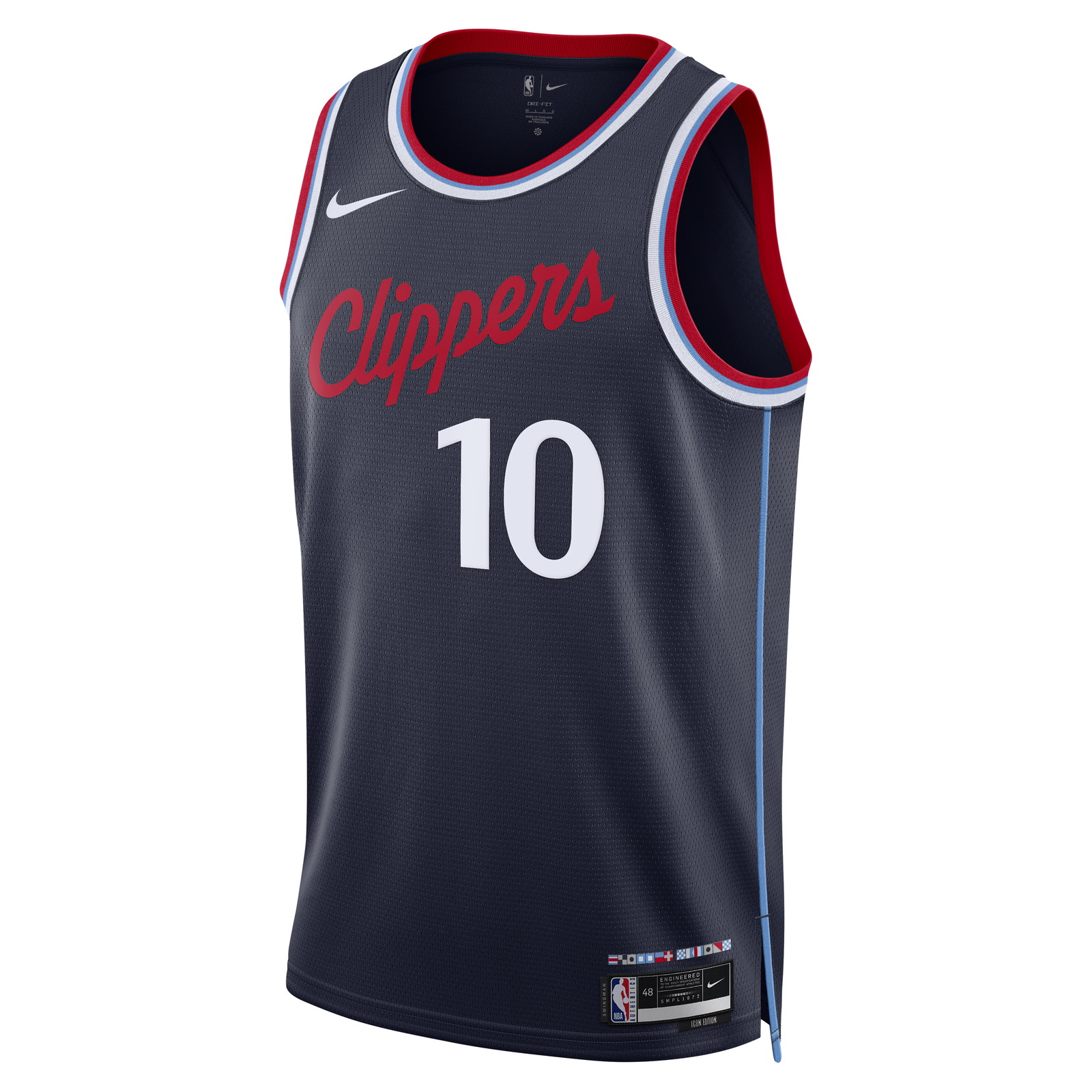 Darius Garland LA Clippers Unisex Swingman Jersey Icon Edition Navy - front view