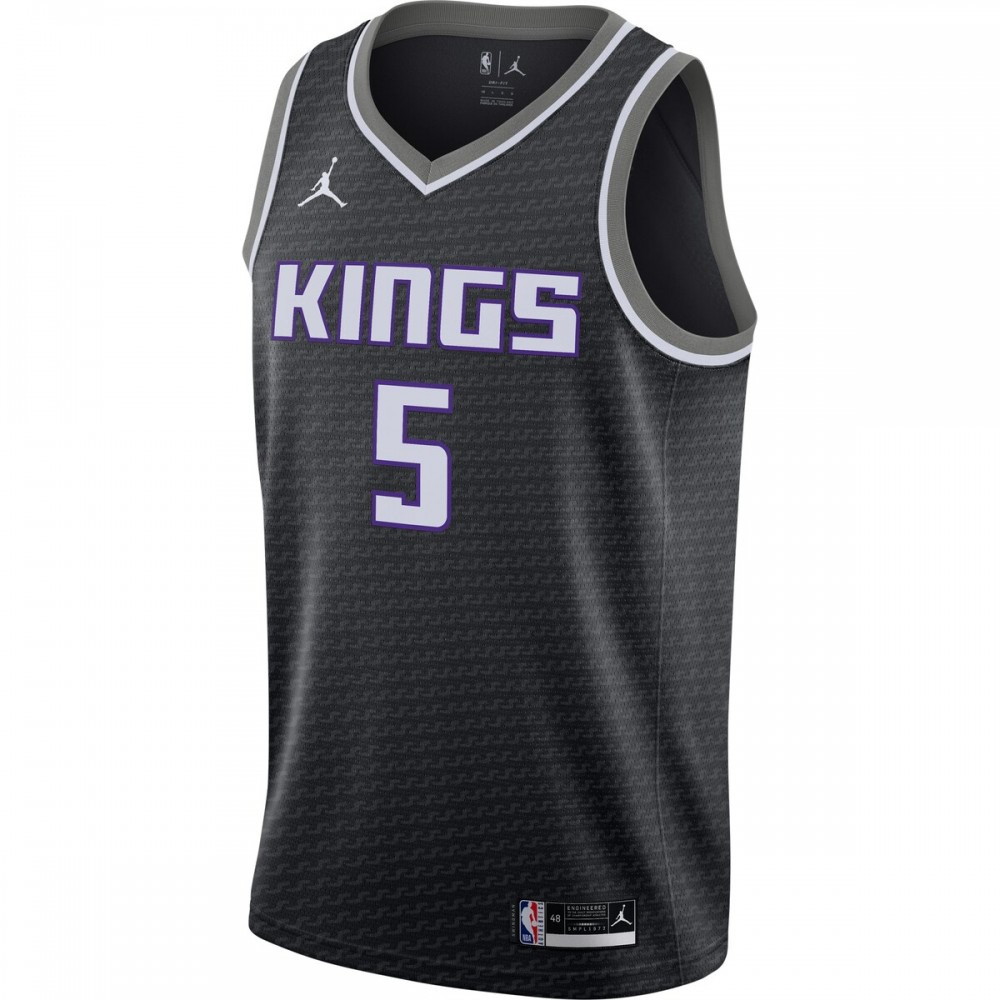De'Aaron Fox Sacramento Kings Logo 2020/21 Swingman Jersey Statement Edition - second front view