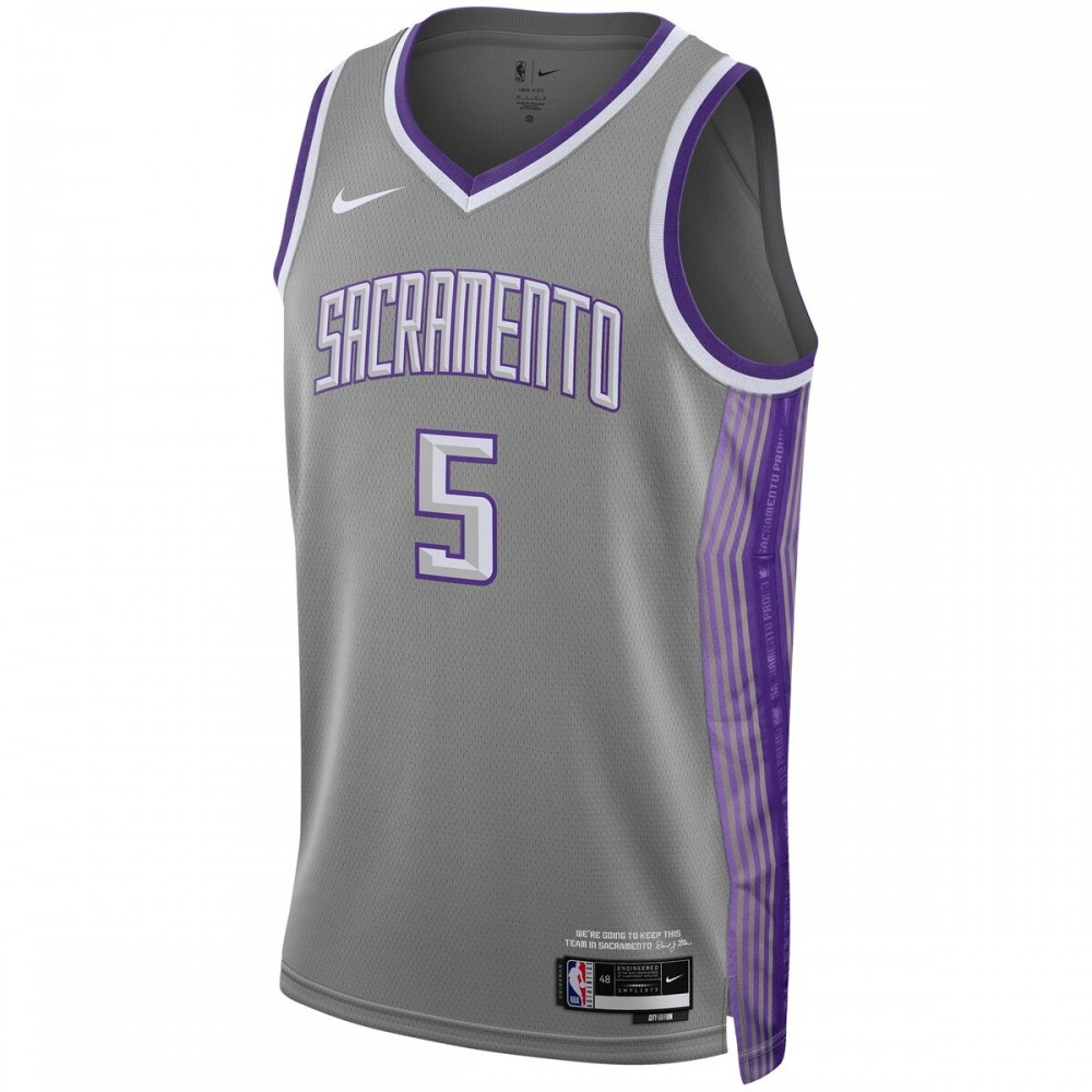 De'Aaron Fox Sacramento Kings Unisex 2022/23 Swingman Jersey City Edition - second front view