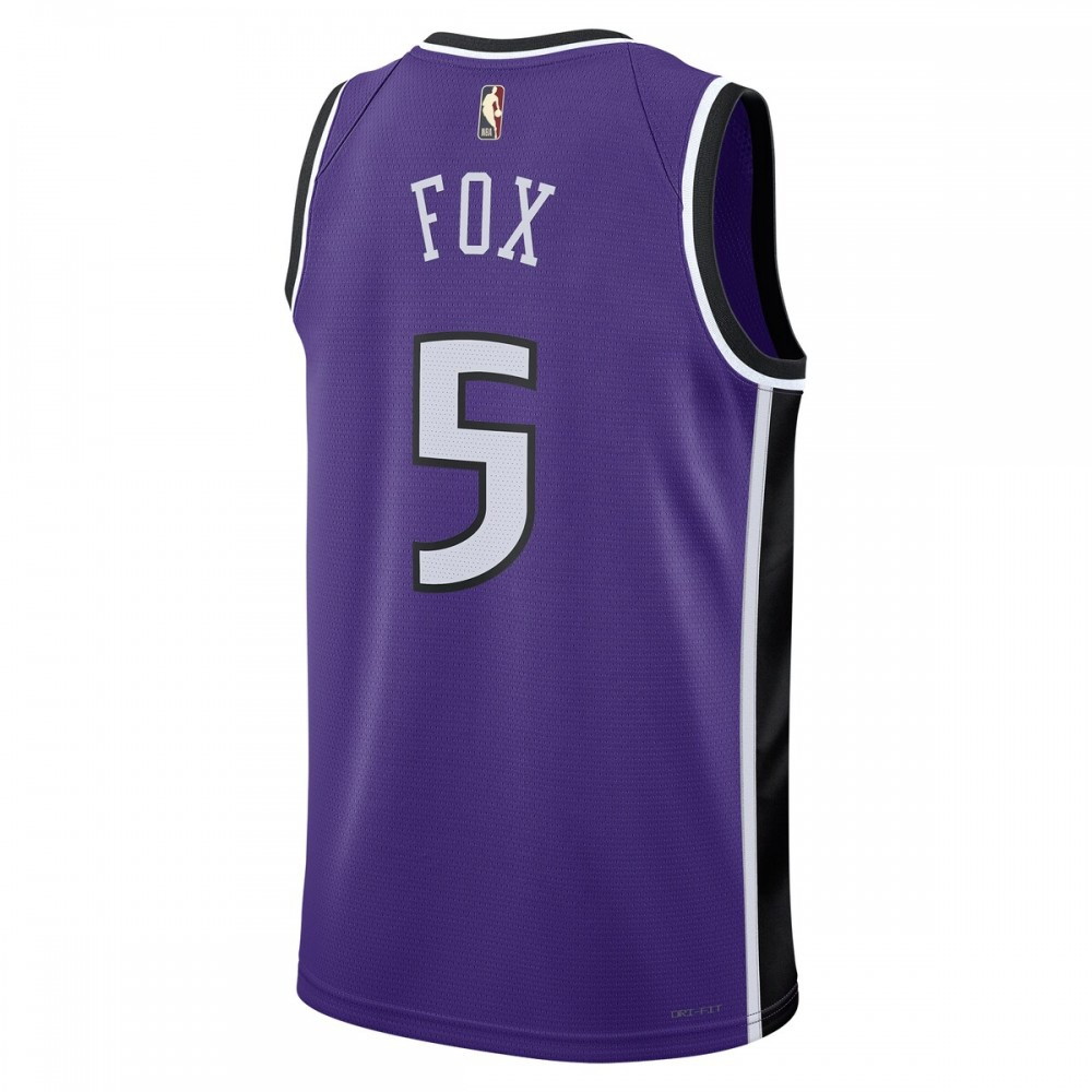De'Aaron Fox Sacramento Kings Unisex 2024/25 Swingman Jersey Purple Classic Edition - back view