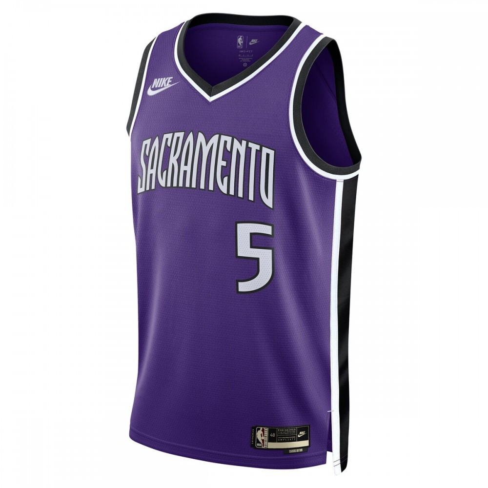 De'Aaron Fox Sacramento Kings Unisex 2024/25 Swingman Jersey Purple Classic - second front view