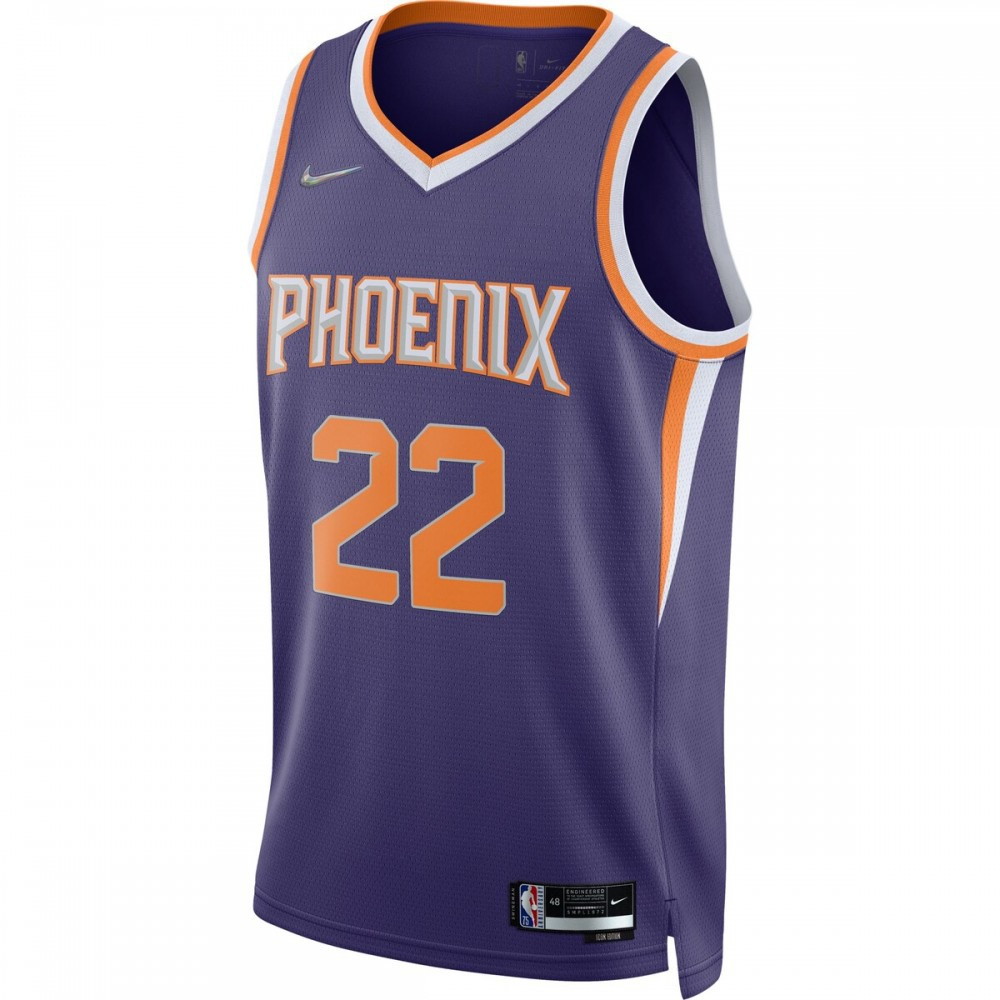 Deandre Ayton Phoenix Suns 2021/22 Diamond Swingman Jersey Icon Edition Purple - second front view