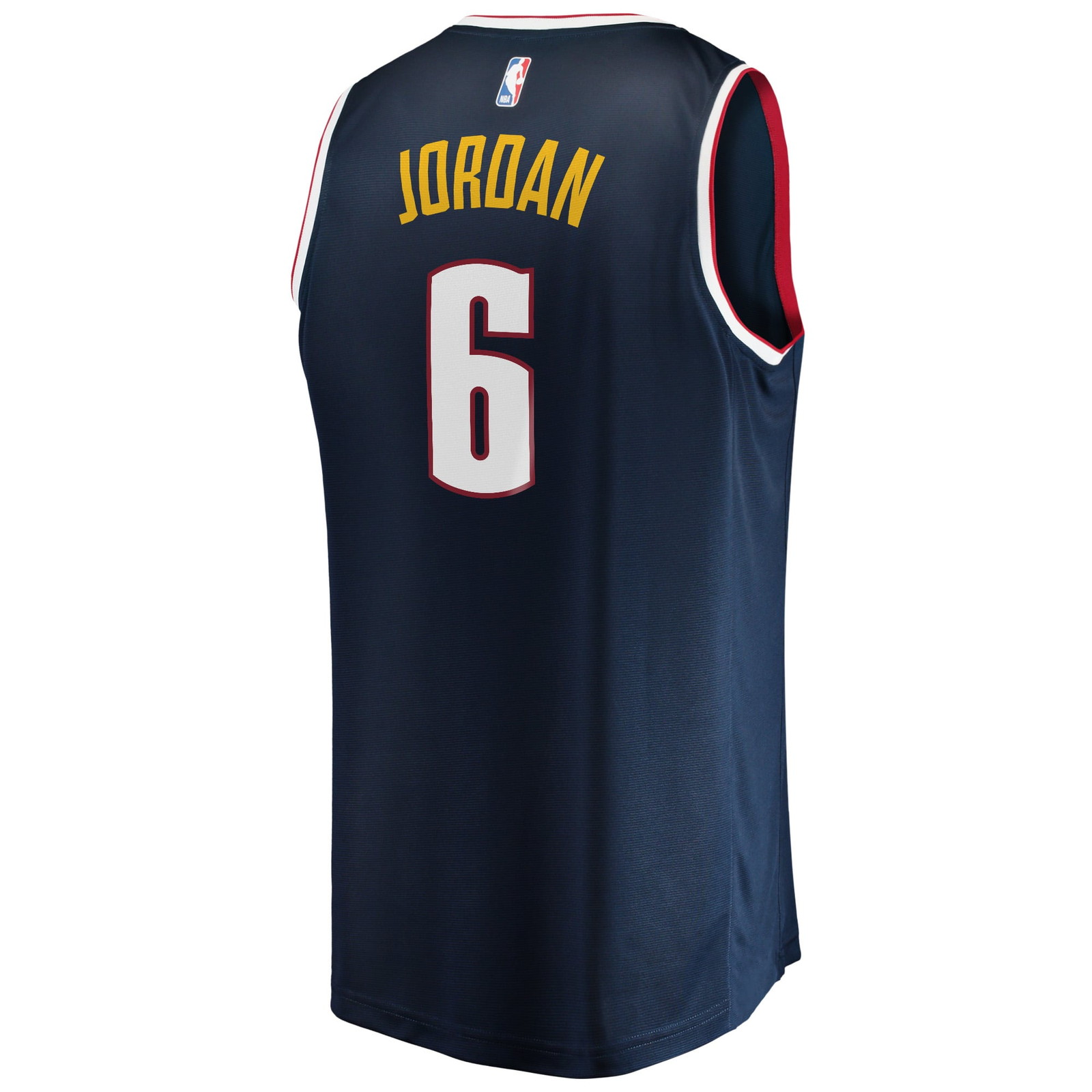 DeAndre Jordan Denver Nuggets Youth Fast Break Player Jersey Icon Edition Navy - back view