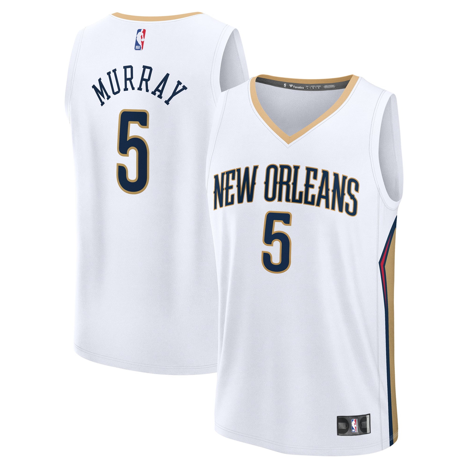 Dejounte Murray New Orleans Pelicans Youth Fast Break Fan Version Player - front and back view