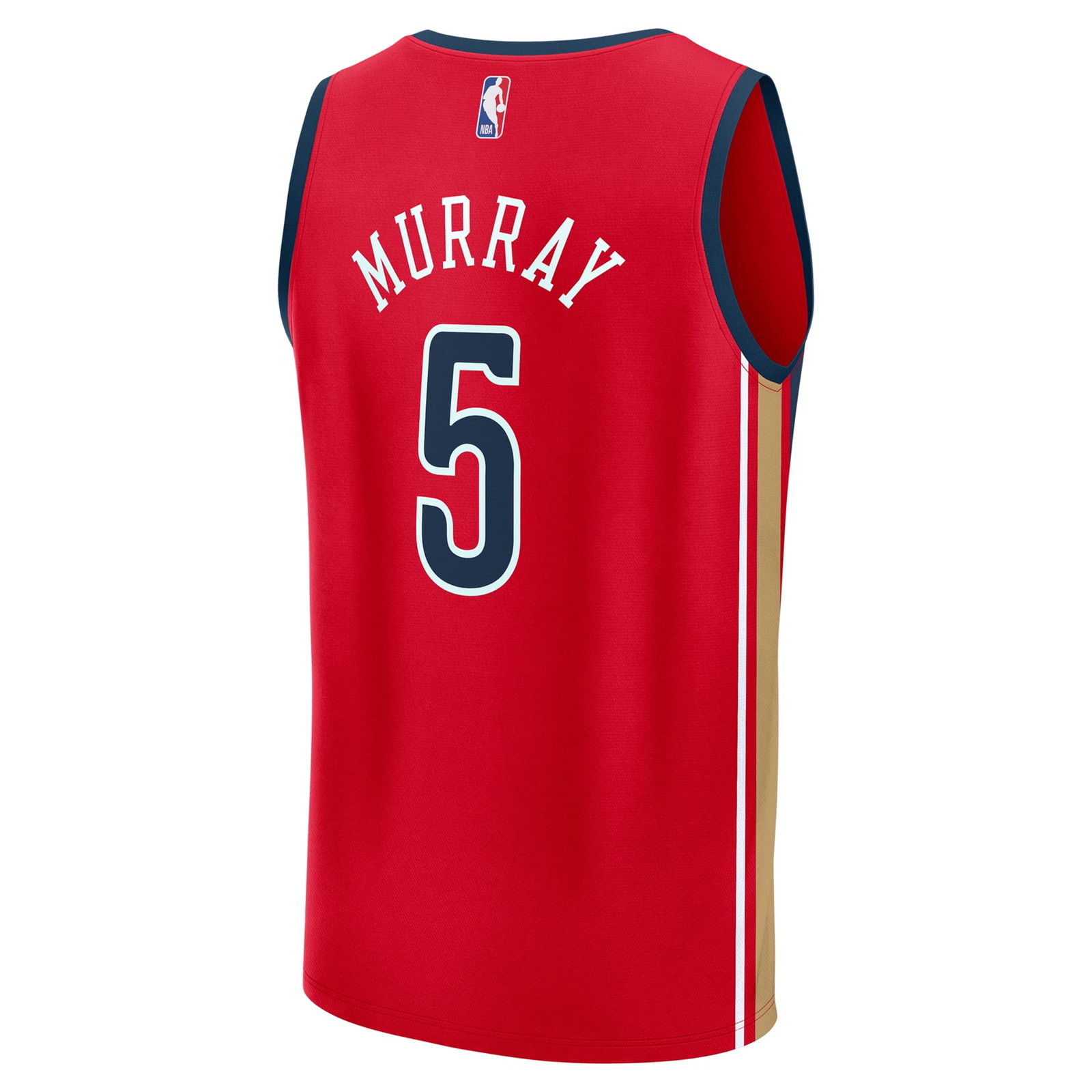 Dejounte Murray New Orleans Pelicans Fast Break Fan Version Player Jersey Statement - back view