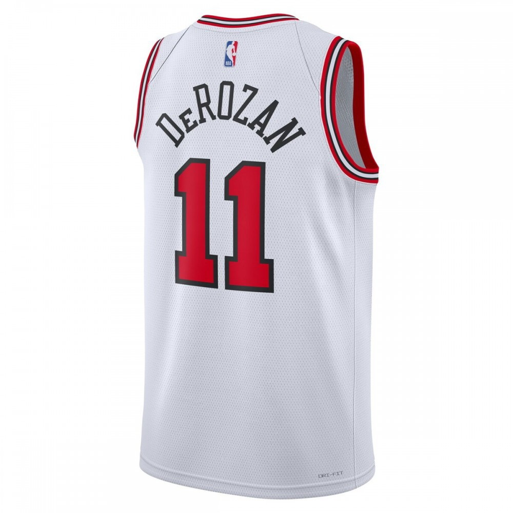 DeMar DeRozan Chicago Bulls Unisex 2022/23 Swingman Jersey Association Edition White - back view