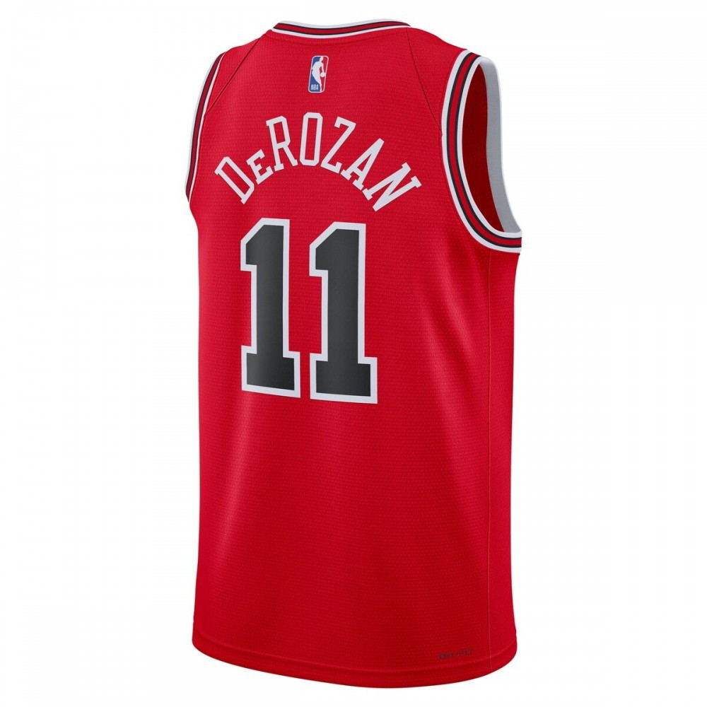 DeMar DeRozan Chicago Bulls Unisex 2022/23 Swingman Jersey Icon Edition Red - back view