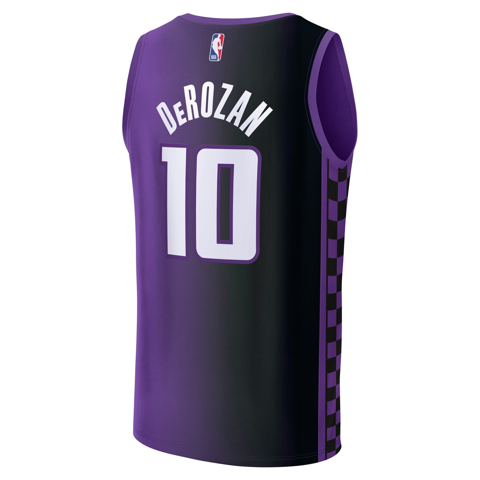 DeMar DeRozan Sacramento Kings Youth Fast Break Fan Version Player Jersey Statement - back view