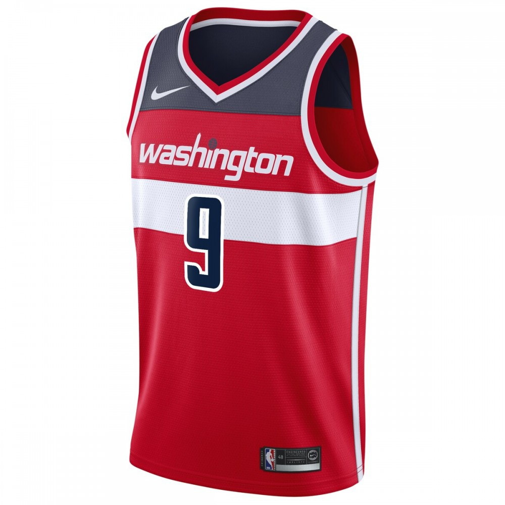 Deni Avdija Washington Wizards 2020/21 Swingman Jersey Red Icon Edition - second front view