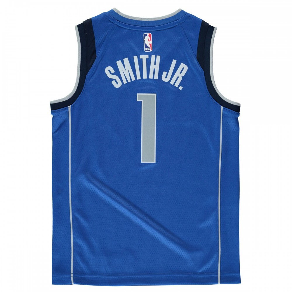 Dennis Smith Dallas Mavericks Youth Swingman Jersey Blue Icon Edition - back view