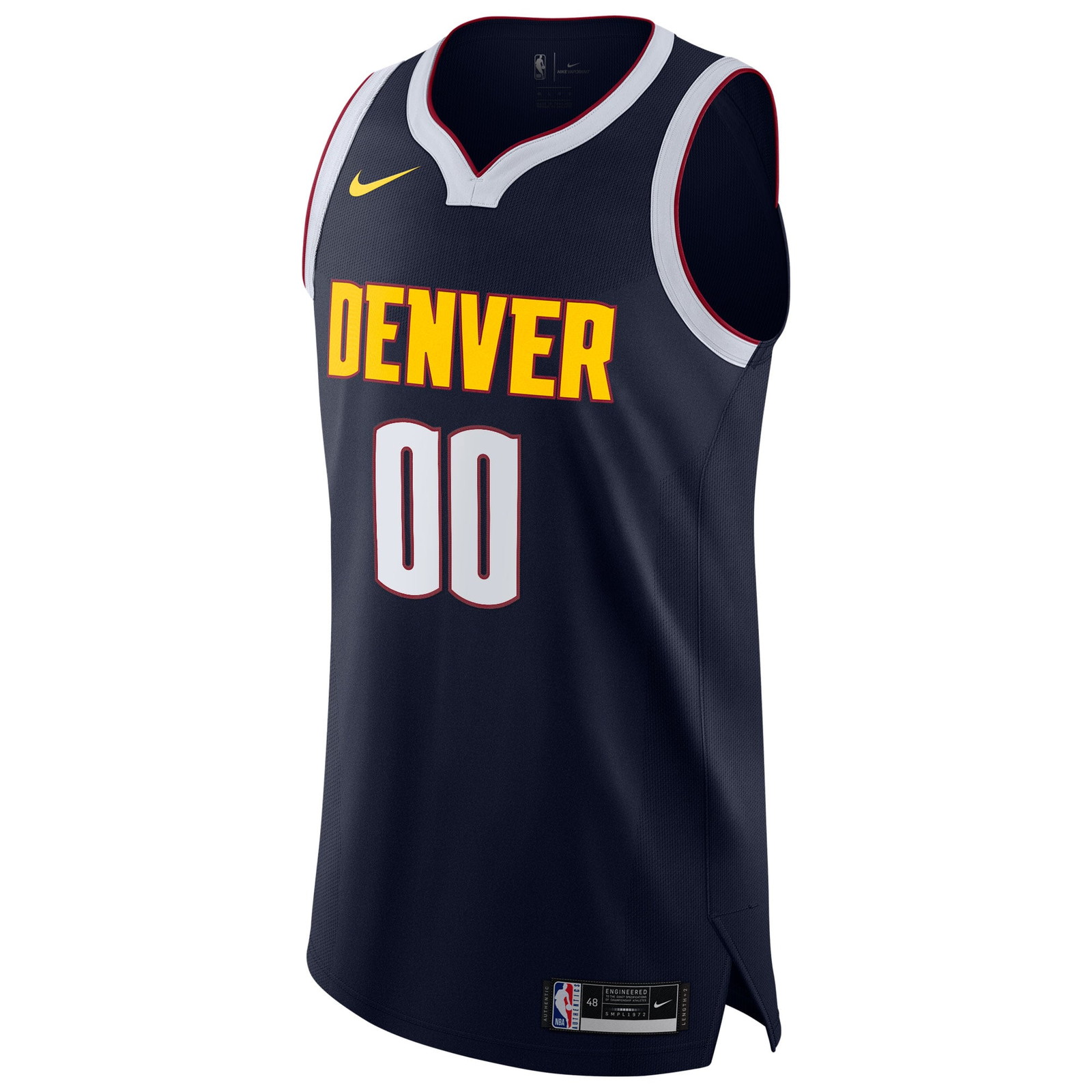 Denver Nuggets 2020/21 Pro Cut Custom Jersey Navy Icon Edition - front view