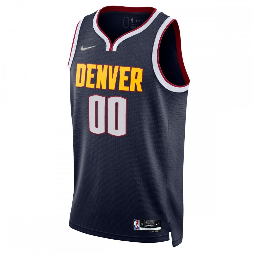 Denver Nuggets 2021/22 Diamond Swingman Custom Jersey Icon Edition Navy - second front view